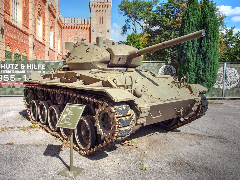 M24 Chaffee light tank, preserved example
