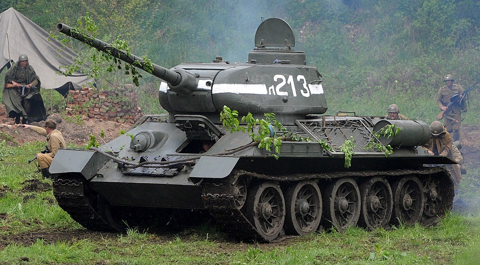 T-34-85 medium tank, preserved example