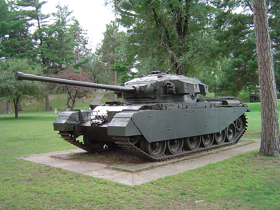 Centurion tank, preserved example at CFB Borden