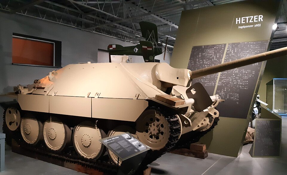 Jagdpanzer 38t Hetzer at the Armoured Weaponry Museum, Poznań