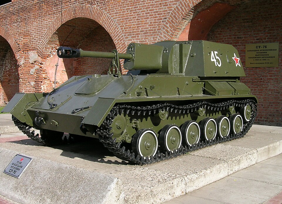 SU-76M self-propelled gun, preserved example